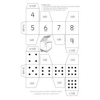 choice of zero to five or five to ten numerals dice