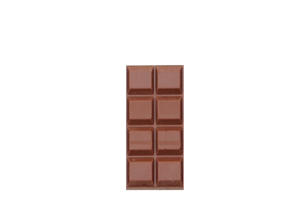 2x4 sections of a chocolate bar