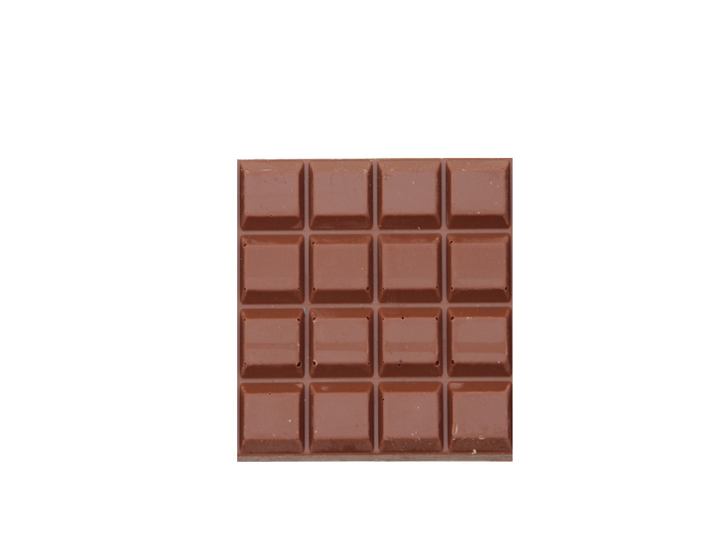 4x4 sections of a chocolate bar