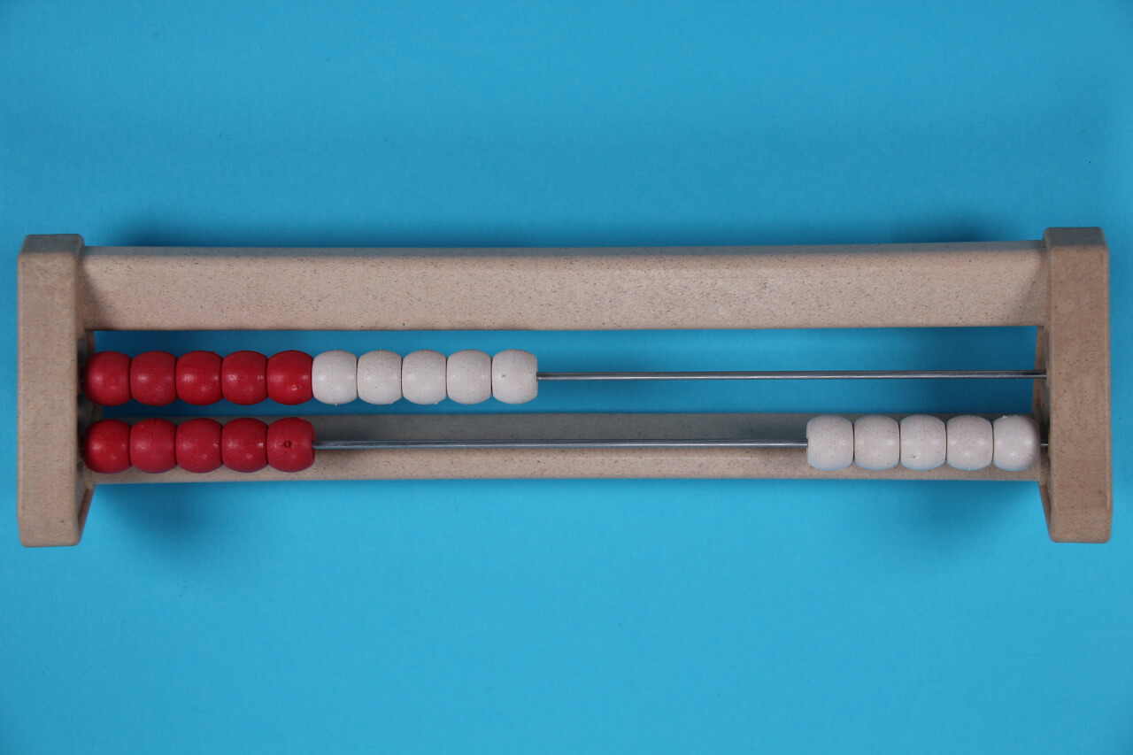 15 beads on 20 bead rekenrek