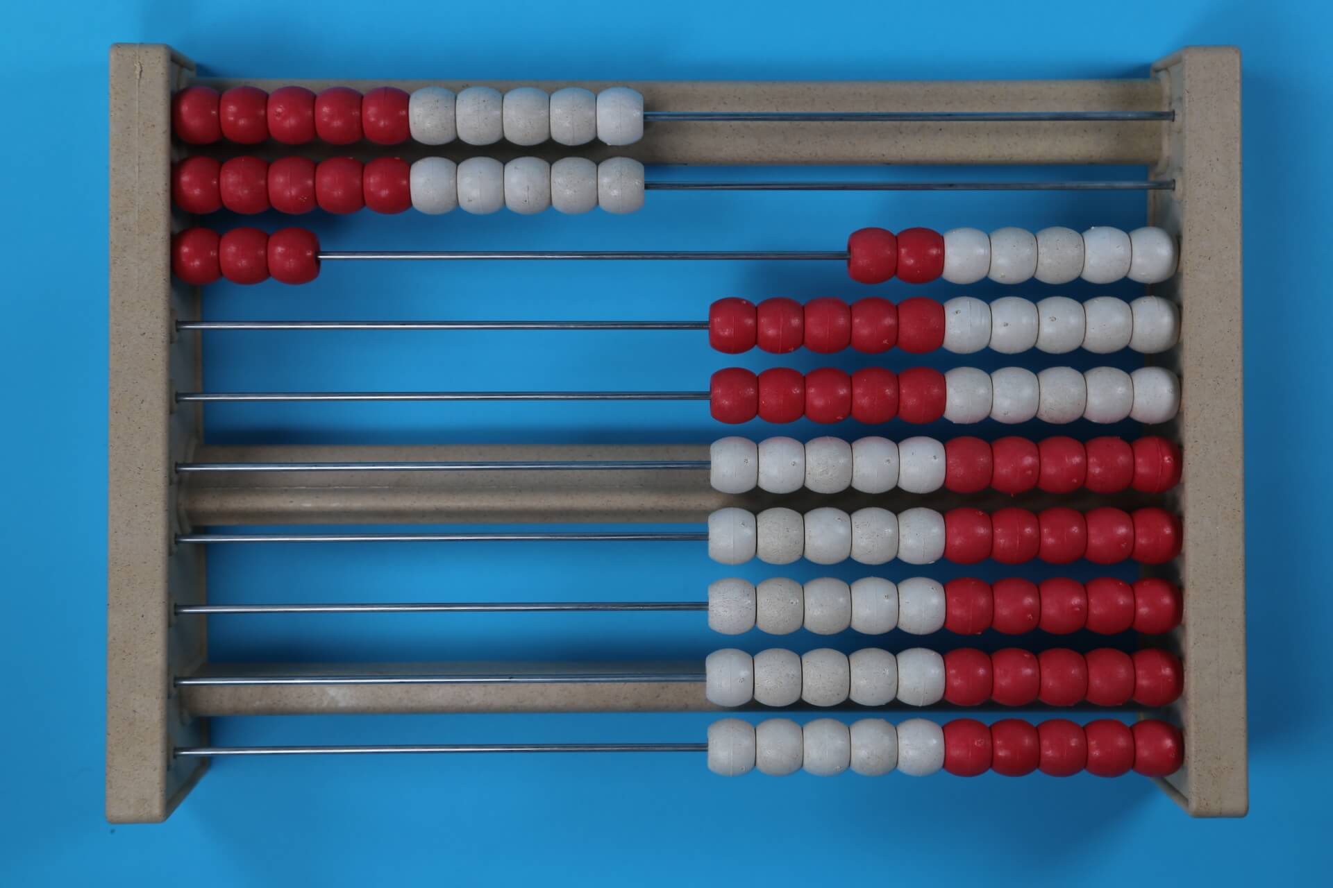 23 beads on a 100 bead rekenrek