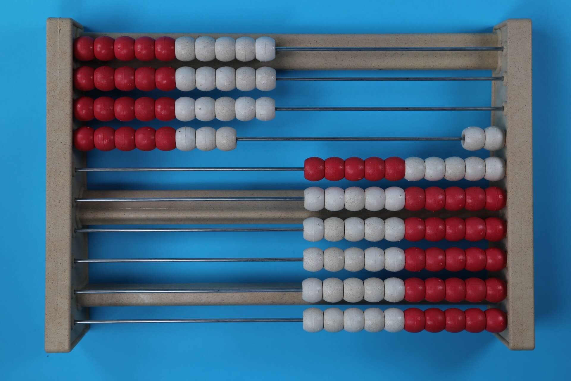 38 beads on a 100 bead rekenrek