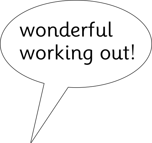 the words wonderful working out